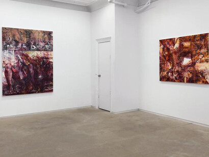 Jo Messer, Speed stick, exhibition view. Courtesy of 56 Henry 