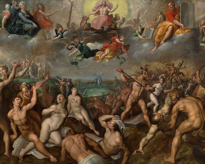 Jacob de Backer, Last Judgement, before 1589, oil on canvas