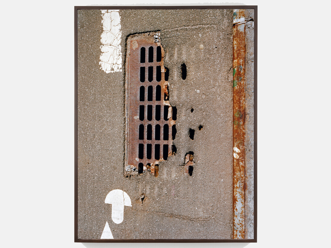 Matt Keegan, Paved Grate, 2014, C-print, 116.8 x 152.4 cm, 69 x 46 in, framed: 61 x 46.75 in. Edition of 5 plus 2 artist's proofs