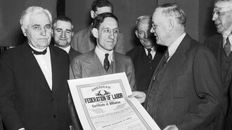 Líderes sindicales se afilian a la American Federation of Labor