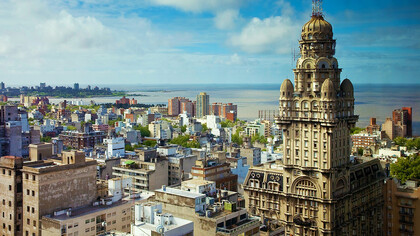 Vista aérea de Montevideo, Uruguay