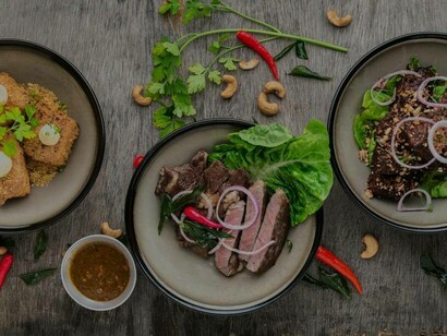 Three dishes were presented to look pleasing rendering the process to be allocated for food art first and eating second