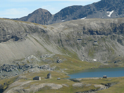 Lago Misérin, alta valle di Champorcher, Valle d'Aosta, Italia