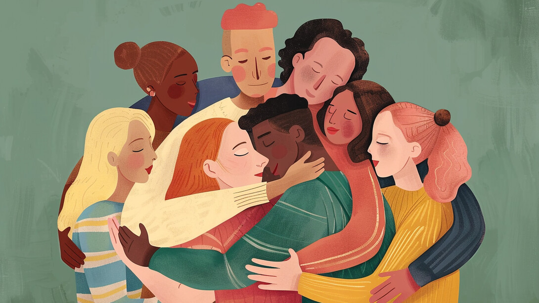 This embrace of diverse individuals illustrates the ethical shift where international policy must prioritize human well-being, moving beyond abstract statistics to concrete improvements in people's lives