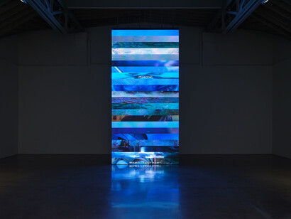 Christian Marclay, Subtitled, exhibition view. Courtesy of Paula Cooper Gallery 