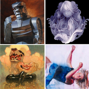 Art collector starter kit X, graphic, 2024. Courtesy of Corey Helford Gallery