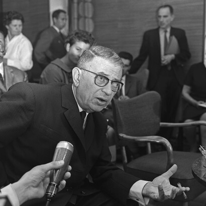 Jean-Paul Sartre en Helsinki, julio de 1965