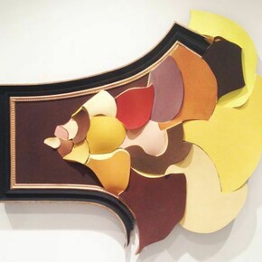 John F. Simon, Moment of Emergence, 2013, HDU, Flashe & Trupan, 45 ½ x 42 x 2 ¾ inches