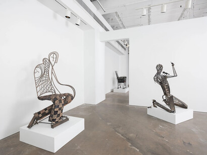 Richard Dial, American idols, exhibition view. Courtesy of Johnson Lowe Gallery