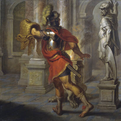Erasmus Quellinus il Giovane, Giasone con il vello d'oro, olio su tavola, 1630, Museo del Prado, Madrid, Spagna