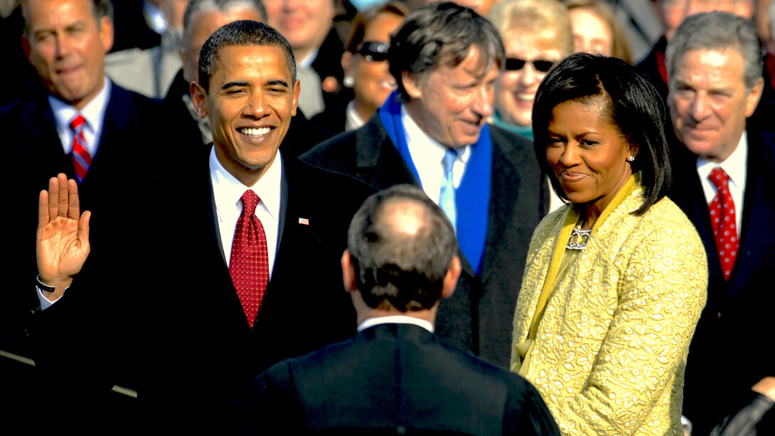 Barack Obama jura el cargo de presidente de EE UU en 2008