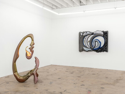 Oh de Laval, Hilliary Gabryel, made by Astronauts, Dripped, exhibition view. Courtesy of Nina Johnson  