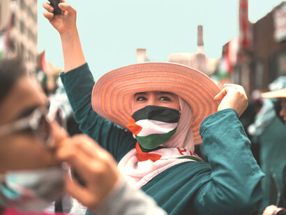 Todos los años intentamos representar nuestra cultura, el idioma, las danzas, la historia de inmigración y más que nada la lucha y realidad que atraviesa Palestina