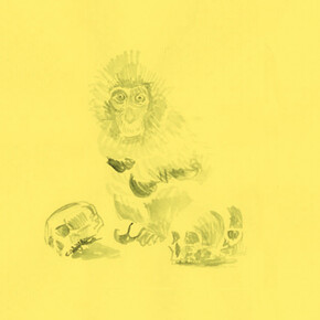 Eti Jacobi, A monkey with yellow fever. Courtesy of Noga Gallery