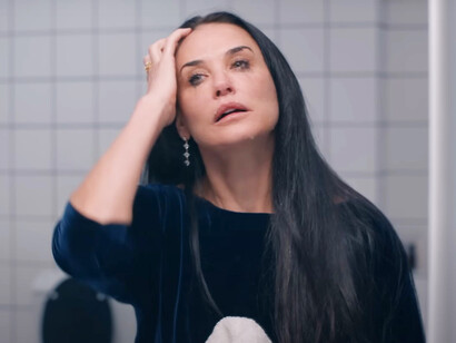 Demi Moore, the acclaimed American actress, known for her role in the movie The Substance