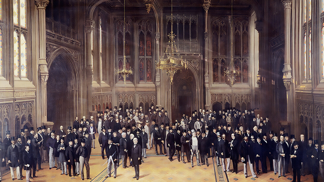 Lobby of the House of Commons, 1872–1873 by Henry Barraud