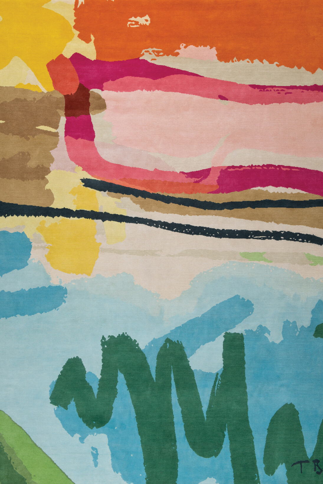 Tim Braden, Mis Amigas Las Flores, 2015, Hand
knotted wool rug made in Nepal in collaboration
with the Rug Company, Limited edition of 5, rugs in two sizes: 9’ x 6’ and 9’ x 12’ ©
Tim
Braden.
Courtesy
the
artist
and
Bruce
Haines
Mayfair