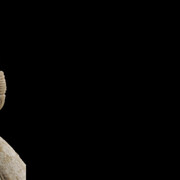 Two Gentlewomen, Tang Dynasty, 2nd third / mid-8th century China Cold-painted earth enware 64,5 x 25 x 19 cm