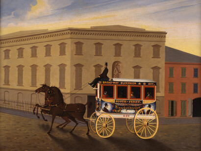 William Seaman, Kinckerbocker stage line omnibus, ca. 1850. Courtesy of New-York Historical Society Gallery. Gift of the Estate of George Sheperd, 1912.8