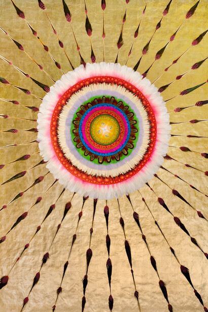 Jose Alvarez (D.O.P.A.), Song of freedom (Carmen Ortega, the light within you) (detail), 2022. Courtesy of Gavlak Gallery