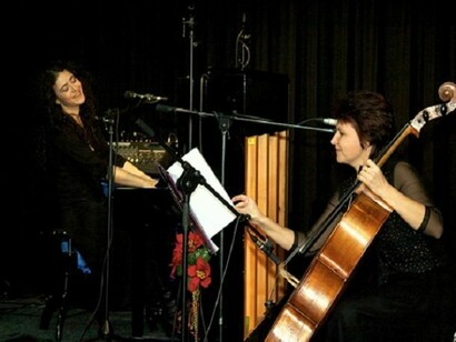 Maria Dangell in Berlin mit Irina Michnev