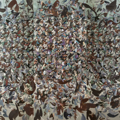 Vivien Zhang, Partition, Three, Oil on canvas, 180 x 200 cm, 2013
