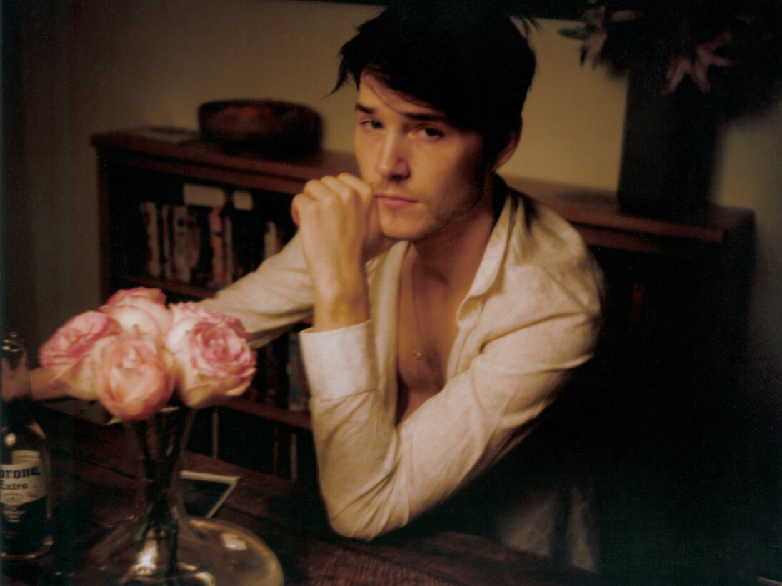 Tyler Udall, Cole With Roses & Corona, 2013, 22” x 18” giclee print, Edition of 3 
