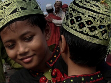 Boys at Eid-ul-Fitre celebration, Bangladesh