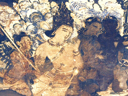 The Ajanta Caves are a collection of 30 rock-cut Buddhist monuments in the Aurangabad district of Maharashtra, India, dating from the 2nd century BCE to approximately 480 CE