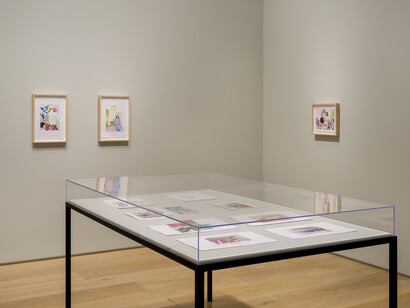 Hangama Amiri, Parting/فراق, exhibition view. Courtesy of T293