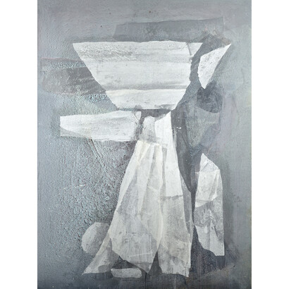 SoHyun Bae, Egg Woman III, 2008, Rice paper and pure pigment on canvas, 81 x 60 inches