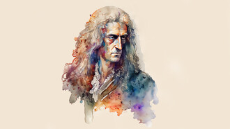 Sir Isaac Newton illustration