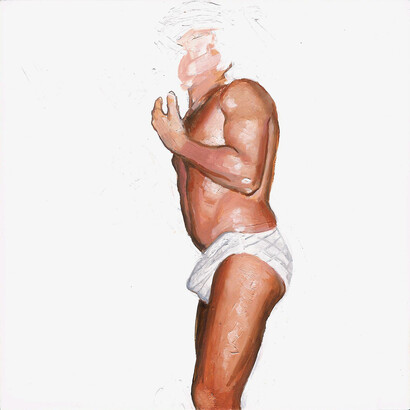 Kirsten Valentine, Briefs, oil on panel, 2020
6" x 6", courtesy Zg Gallery, Chicago