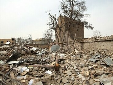 Attaque contre un complexe culturel et éducatif dans la ville de Hamedan, en Iran, mars 2026. Photo d'Abdolrahman Rafati pour Avash Media