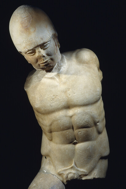 Marble statue of a warrior,
Marble statue of warrior, Akragas, Sicily, c.470 BC Museo Archeologico Regionale di Agrigento © Regione Siciliana