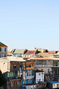 Casa de colores en la región de Valparaíso, Chile