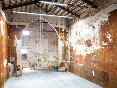 Fred Sandback. Courtesy of Galería Cayón