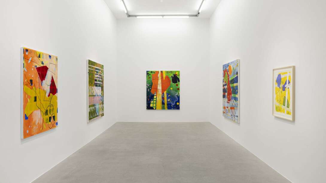 Cynthia Hawkins, Wander/wonder: maps necessary for a walk in 4D, exhibition view. Courtesy of kaufmann repetto