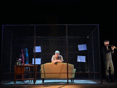 Serra Yilmaz in 'Grisèlidis. Memorie di una prostituta'. Ph. Pino Le Pera