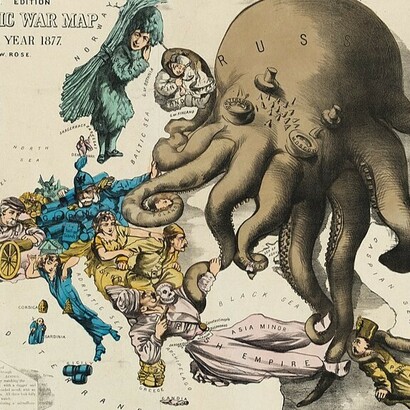 Serio-Comic War Map For The Year 1877. Revised Edition