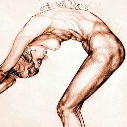 Giovanni Manzoni, Arco psichico, matita su carta, 2024