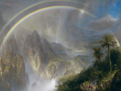 Frederic Edwin Church, 'Rainy Season in the Tropics', 1866. Oil on canvas, 77 1/2 x 107 x 6 in. Museum purchase, Mildred Anna Williams Collection