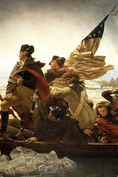 Emanuel Leutze, Washington cruzando el Delaware (1851, detalle)