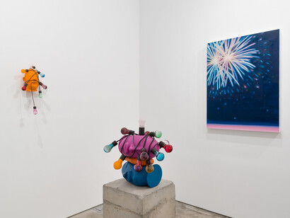 Mark Whalen, Night lights, exhibition view. Courtesy of Harper’s Gallery