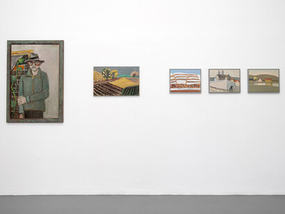 Ralf Kerbach, Landschaften. Kindheitswege, ausstellungsansicht. Mit freundlicher genehmigung der Galerie Poll