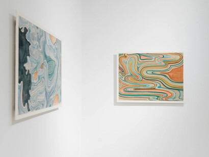 Chen Duxi, Subjective realm, between form and flow, exhibition view. Courtesy of Fu Qiumeng Fine Art 