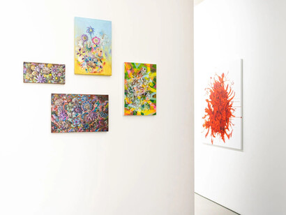 Pedro Varela, Vertido, vista da exposição. Cortesia da Galeria Murilo Castro