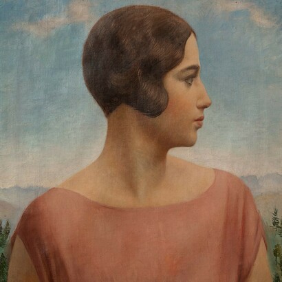 Ubaldo Oppi, Ritratto della moglie