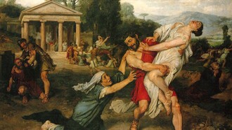 «El rapto de las sabinas» (1874),  Francisco Pradilla