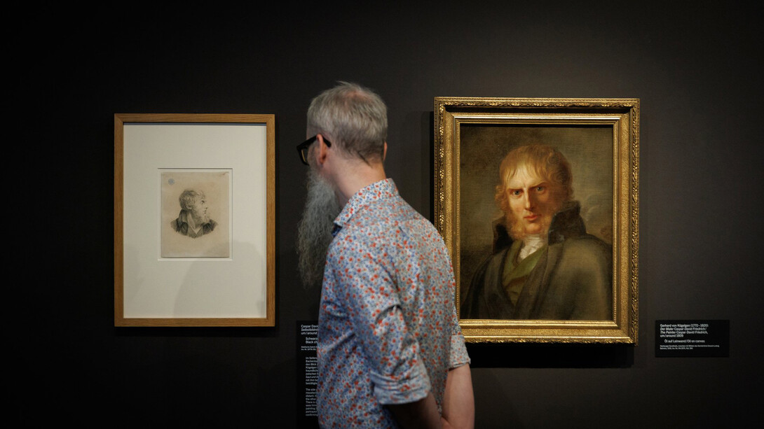 Caspar David Friedrich, Der maler, Ausstellungsansicht. Mit freundlicher Genehmigung des Albertinum Museums